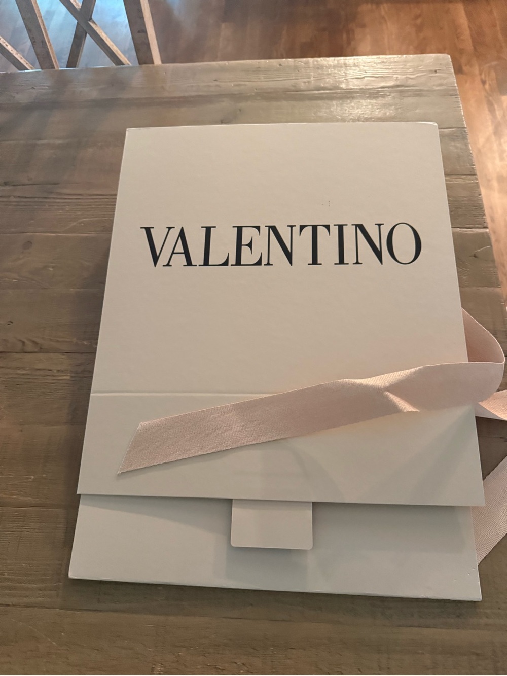 Valentino White Box with Ribbon Accent